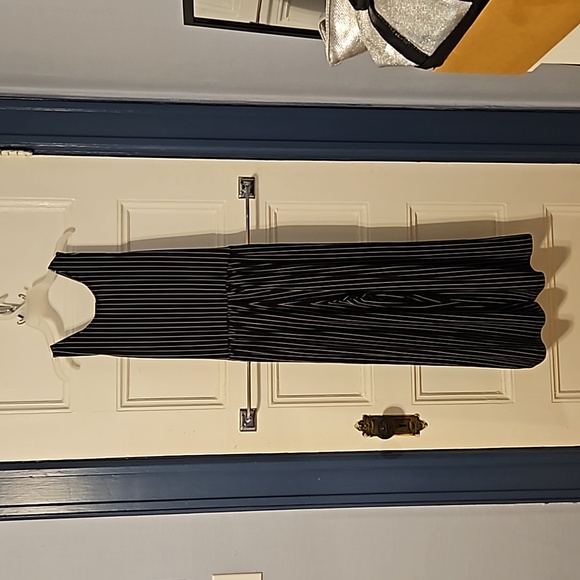 Navy and White Stripped Romper - Size SP - Picture 3 of 4